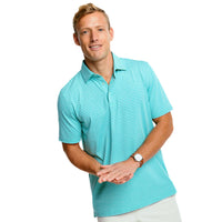 Driver Heather Micro Striped Performance Polo by Southern Tide - Country Club Prep