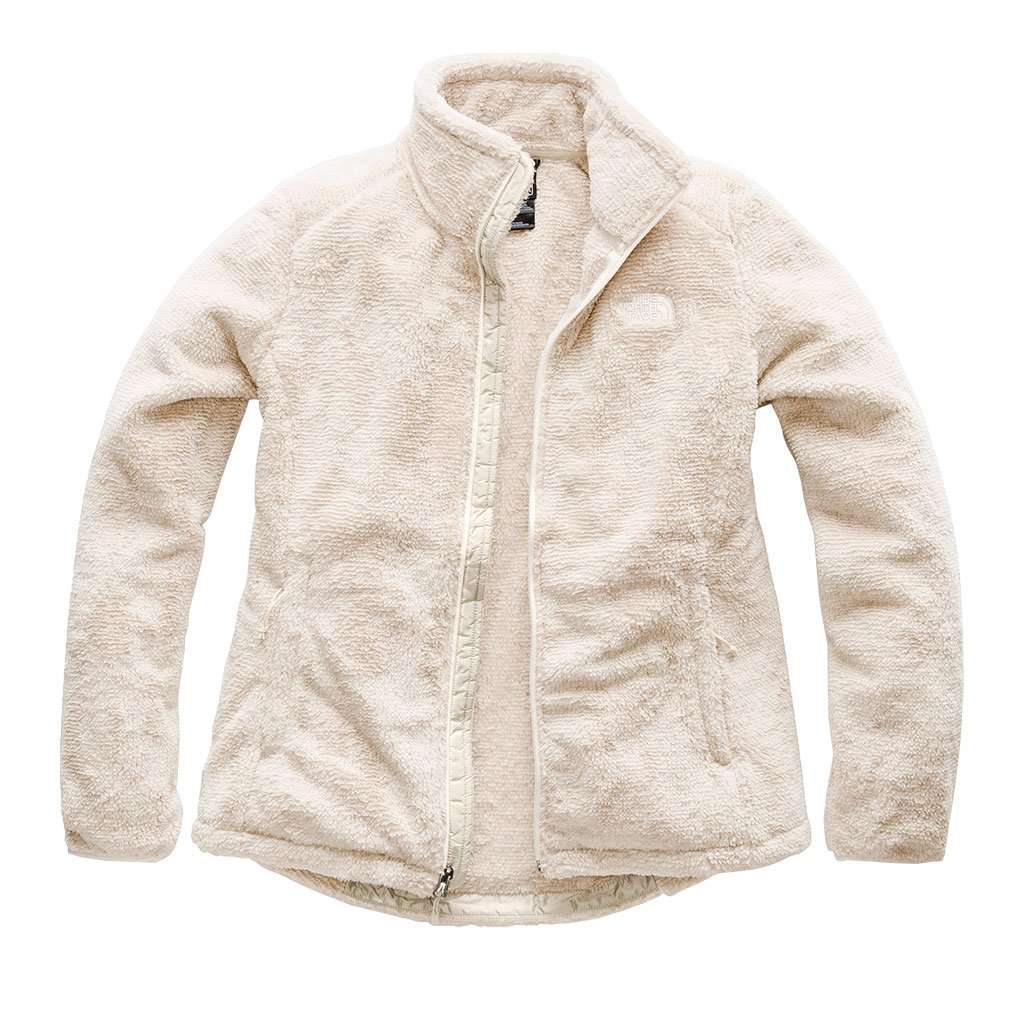 Women's Osito 2 Full Zip Jacket in Vintage White and Peyote Beige Stripe by The North Face - Country Club Prep