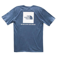 Men's Red Box Tee in Shady Blue & White by The North Face - Country Club Prep