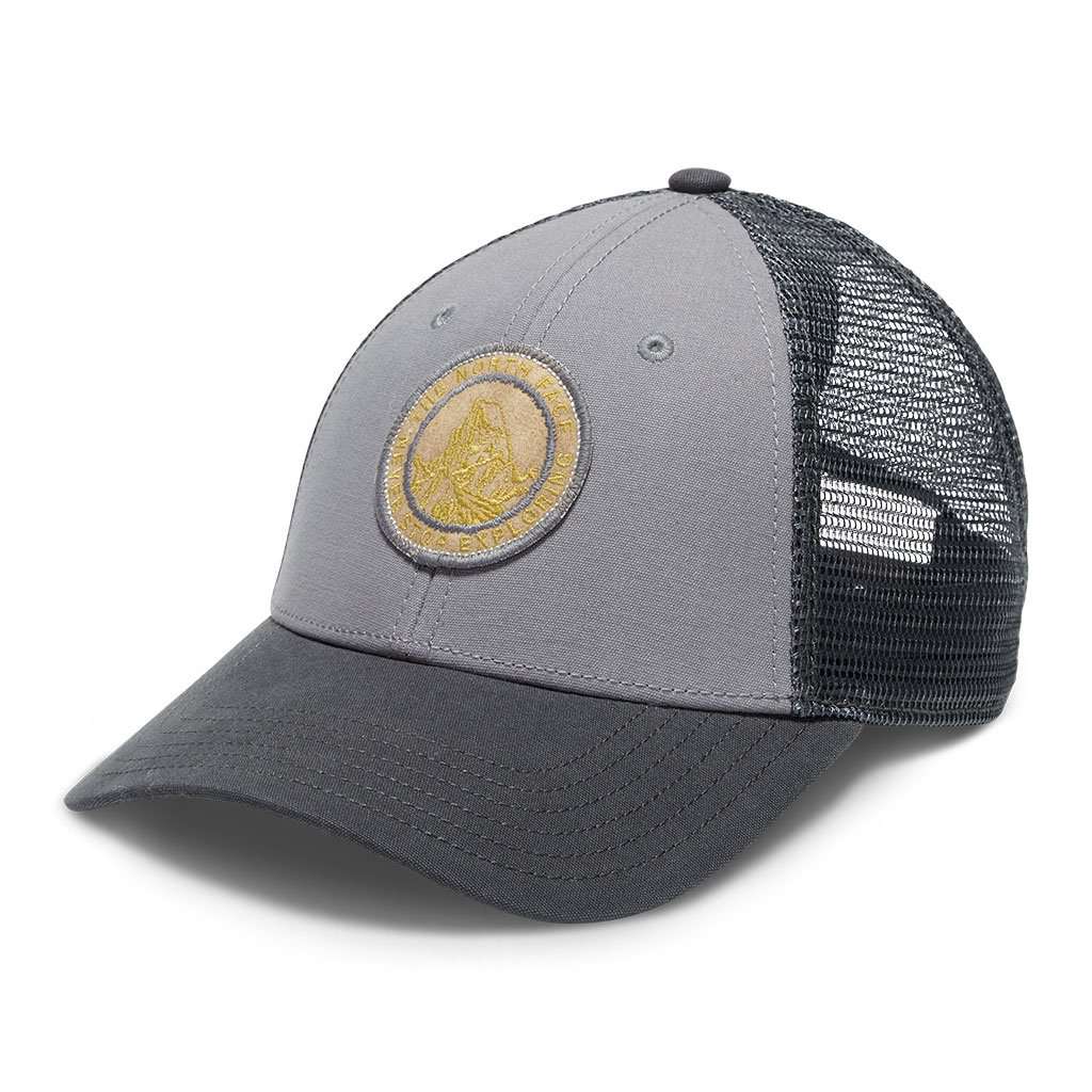 Patches Trucker Hat in Asphalt Grey & Mid Grey by The North Face - Country Club Prep