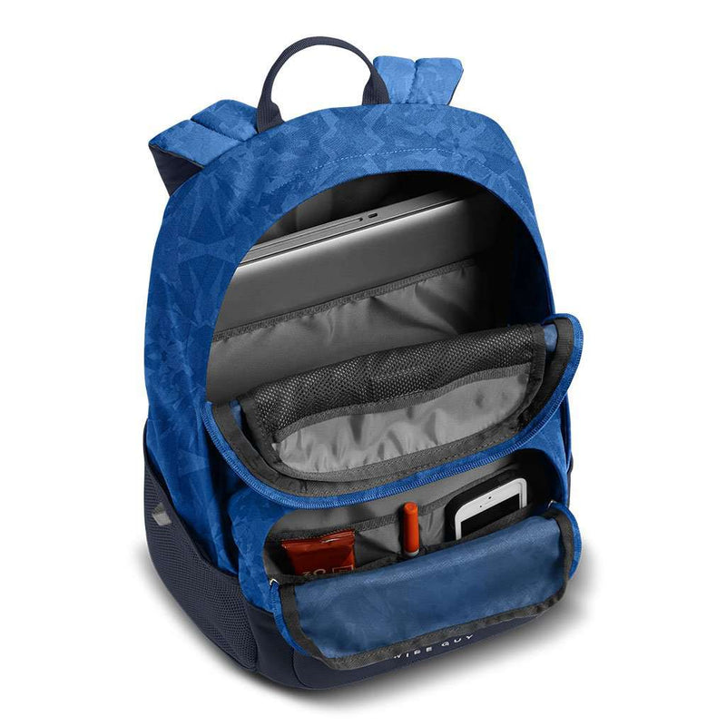north face backpack wise guy The North Face Wise Guy Backpack in Turkish Sea Metric Mountain Print & Cosmic Blue – Country Club Prep