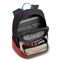 Wise Guy Backpack in Galaxy Purple & Sunbaked Red by The North Face - Country Club Prep