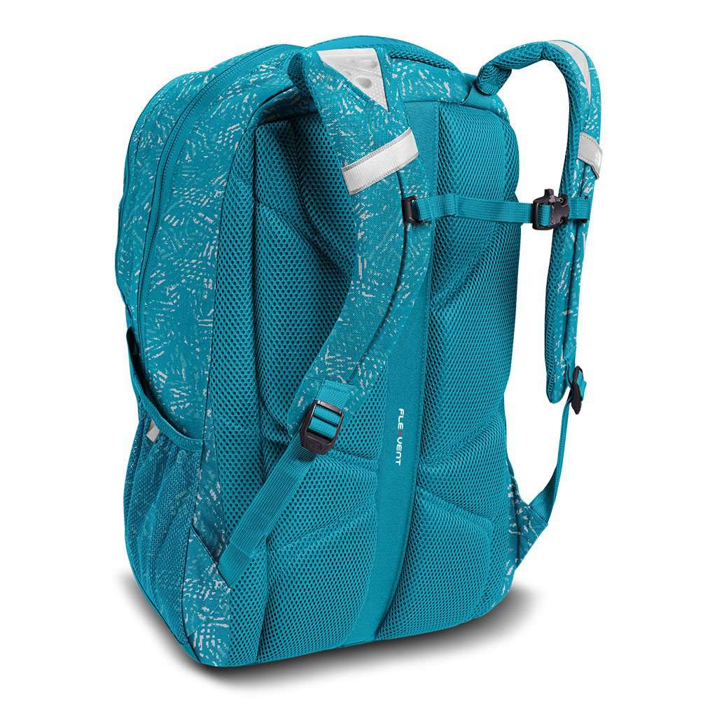 Women's Jester Backpack in Algiers Blue Leaf Print by The North Face - Country Club Prep