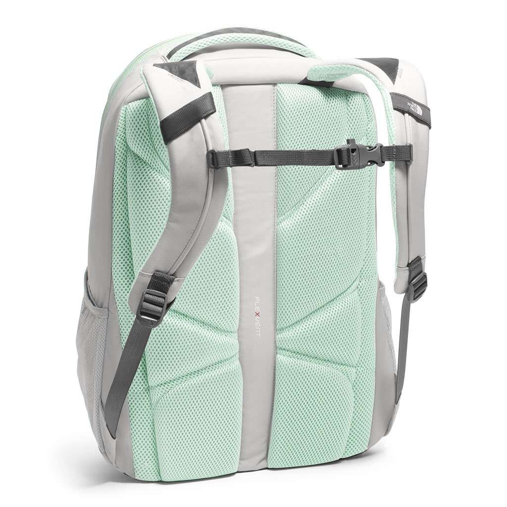grey and turquoise north face backpack The North Face Women's Jester Backpack in Lunar Ice Grey & Subtle Green –  Country Club Prep