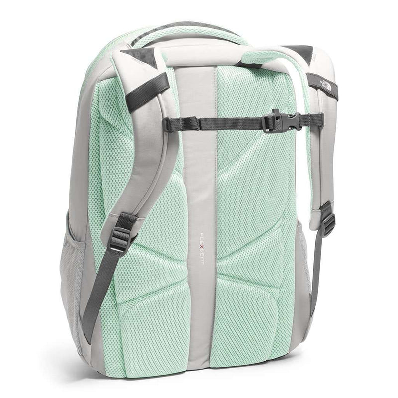 Women's Jester Backpack in Lunar Ice Grey & Subtle Green by The North Face - Country Club Prep