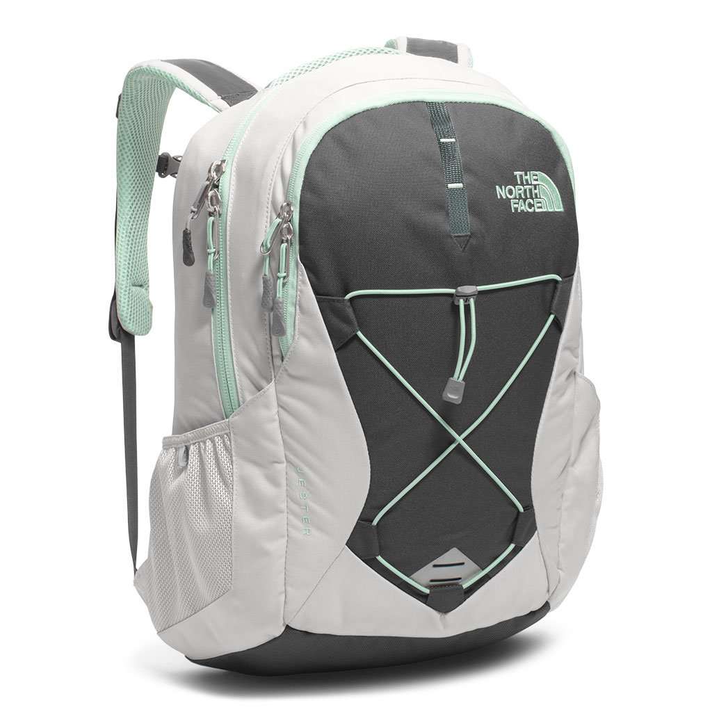 Women's Jester Backpack in Lunar Ice Grey & Subtle Green by The North Face - Country Club Prep