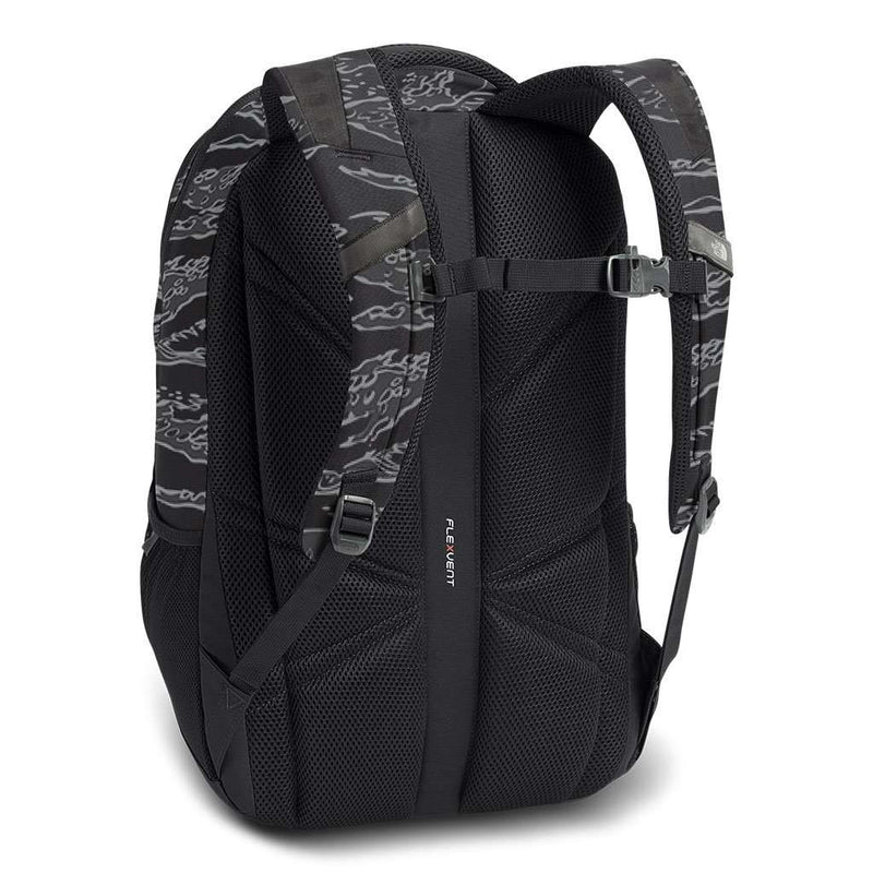 The North Face Jester Backpack in Black Camo Print & High Rise Grey – Country Club Prep