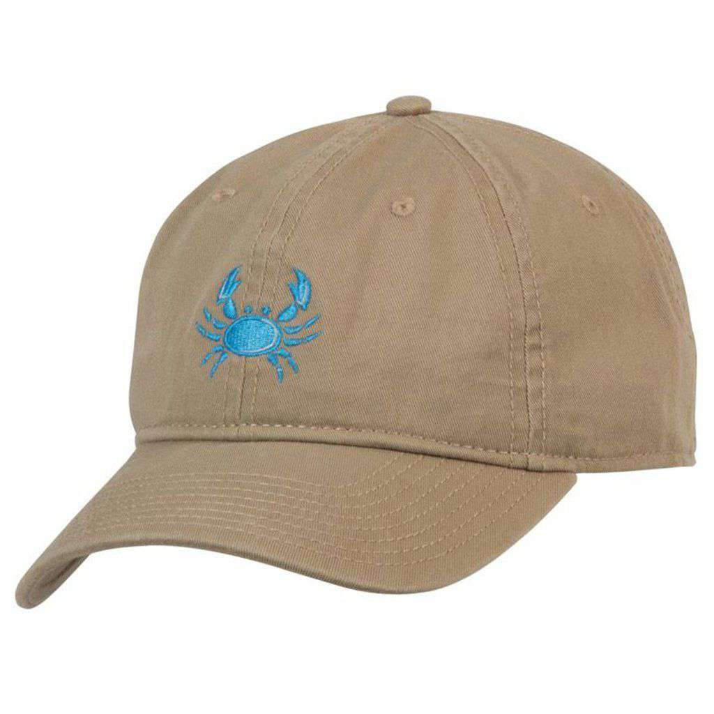Crab Logo Hat in Khaki by Coast - Country Club Prep