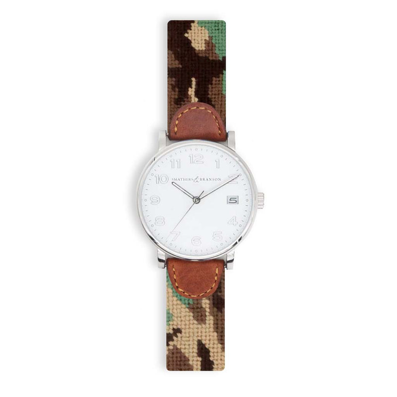 Camo Needlepoint Watch by Smathers & Branson - Country Club Prep