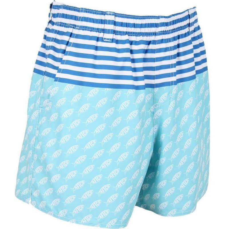 Captain Swim Trunks in Mint by AFTCO - Country Club Prep