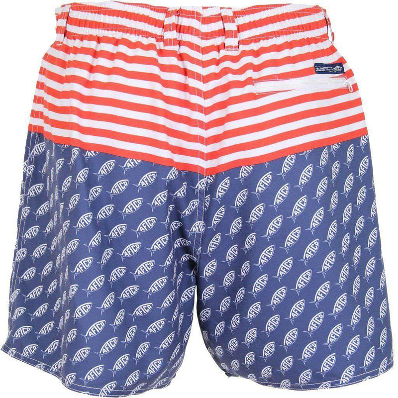 Captain Swim Trunks in Midnight by AFTCO - Country Club Prep