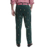 Beachcomber Corduroy Pant in Hunter with Embroidered Nutcracker by Castaway Clothing - Country Club Prep