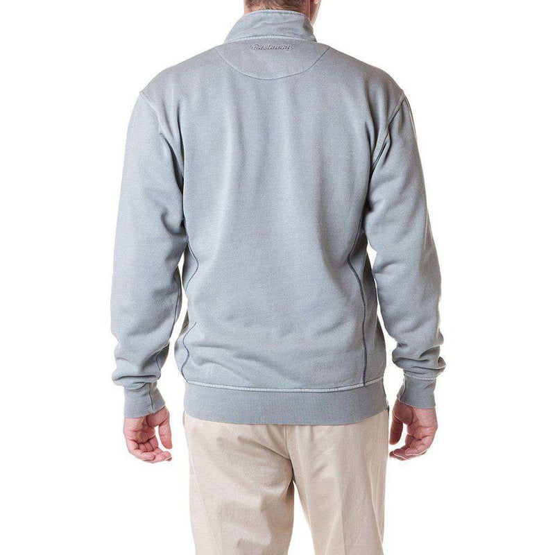 Breakwater Quarter Zip in Grey by Castaway Clothing - Country Club Prep