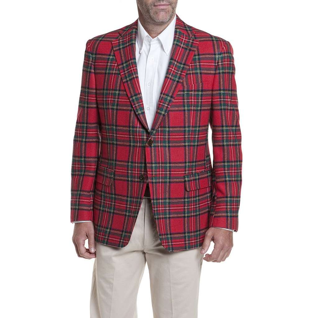 Holiday Tartan Blazer in Royal Stewart by Castaway Clothing - Country Club Prep