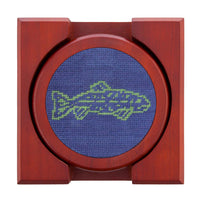 Catch of the Day Needlepoint Coasters by Smathers & Branson - Country Club Prep