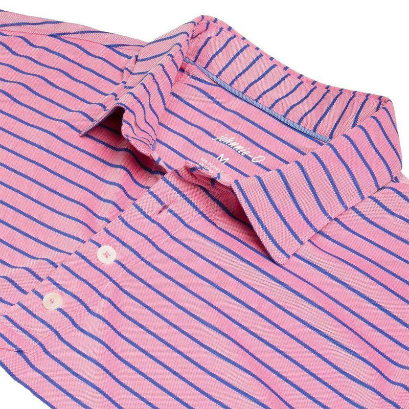 Cay Striped Pique Prep-Formance Pique Polo by Johnnie-O - Country Club Prep