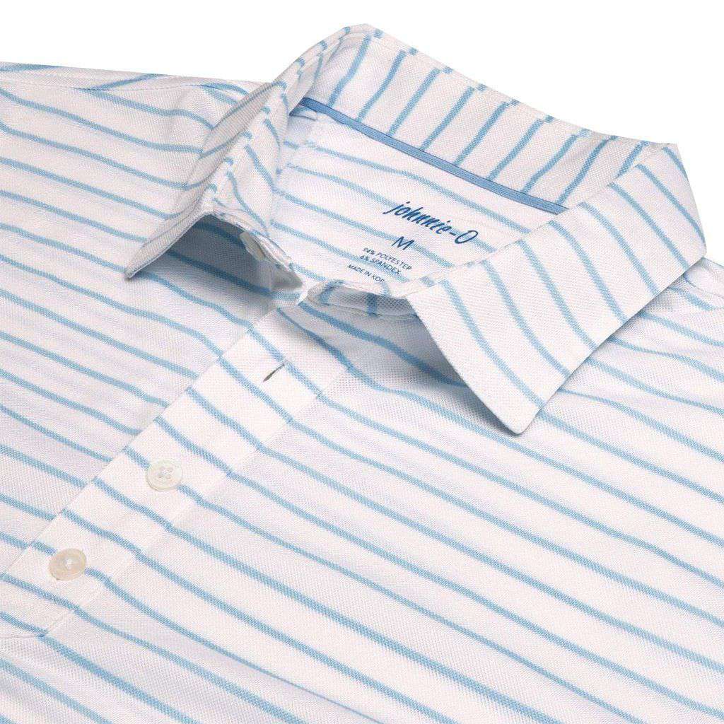 Cay Striped Pique Prep-Formance Pique Polo by Johnnie-O - Country Club Prep