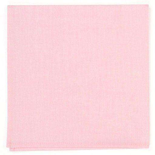 Chambray Pocket Square in Pink by High Cotton - Country Club Prep