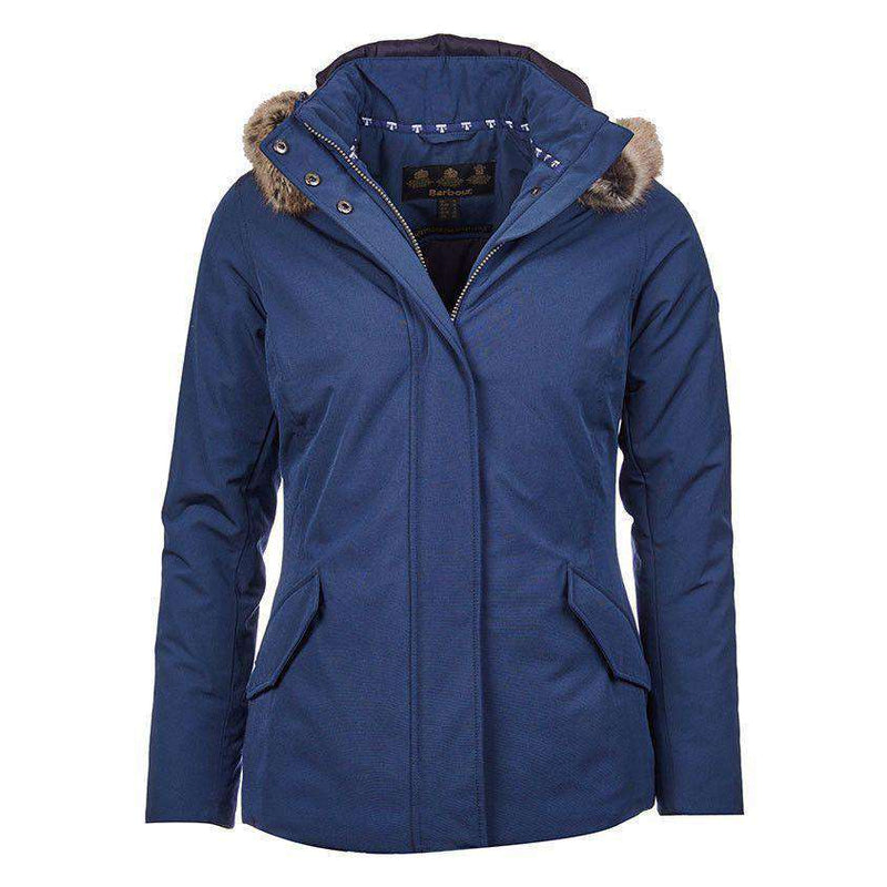 Cheviot Waterproof Breathable Jacket in Royal Blue by Barbour - Country Club Prep