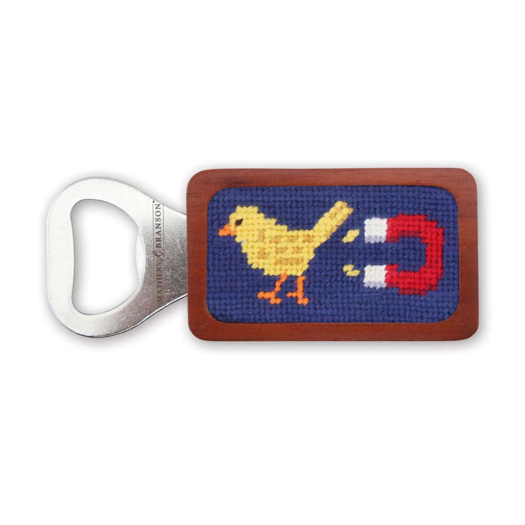 Chick Magnet Needlepoint Bottle Opener by Smathers & Branson - Country Club Prep
