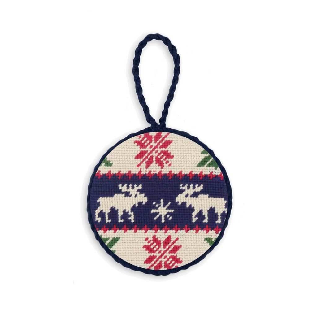 Christmas Sweater Needlepoint Ornament by Smathers & Branson - Country Club Prep