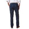 Stretch Twill Harbor Pant with Embroidered Christmas Trees by Castaway Clothing - Country Club Prep