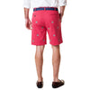 Stretch Twill Cisco Short with Bulldog in Hurricane Red by Castaway Clothing - Country Club Prep