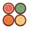 Citrus Slices Needlepoint Coasters by Smathers & Branson - Country Club Prep