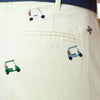 Harbor Pant with Embroidered Golf Carts by Castaway Clothing - Country Club Prep