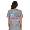 Coastal Pride Short Sleeve Tee in Heather Grey by Lauren James - Country Club Prep
