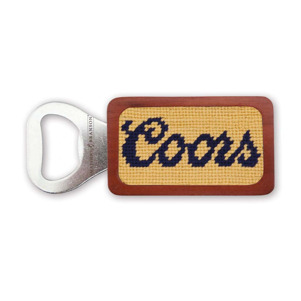 Coors Needlepoint Bottle Opener by Smathers & Branson - Country Club Prep