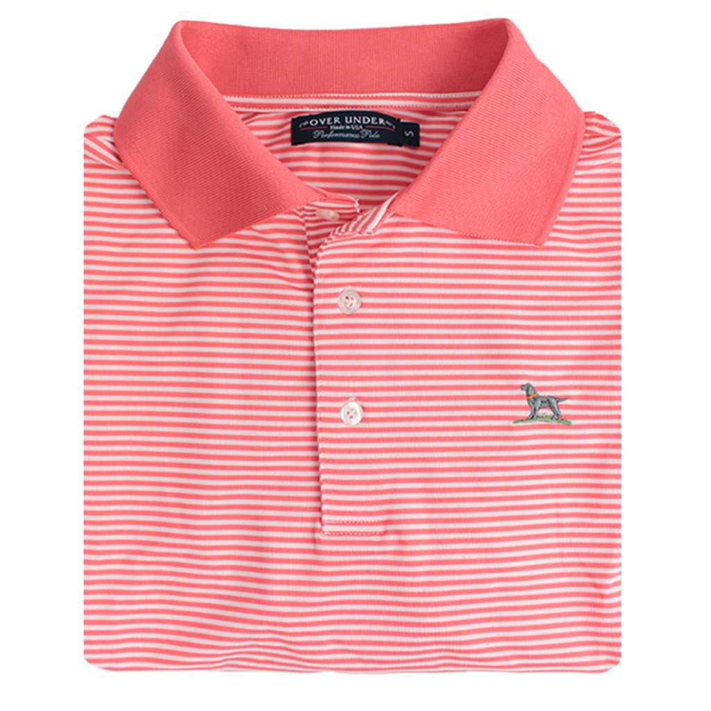 The Performance Polo in Coral by Over Under Clothing - Country Club Prep
