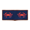 Coral Crab Needlepoint Wallet by Smathers & Branson - Country Club Prep