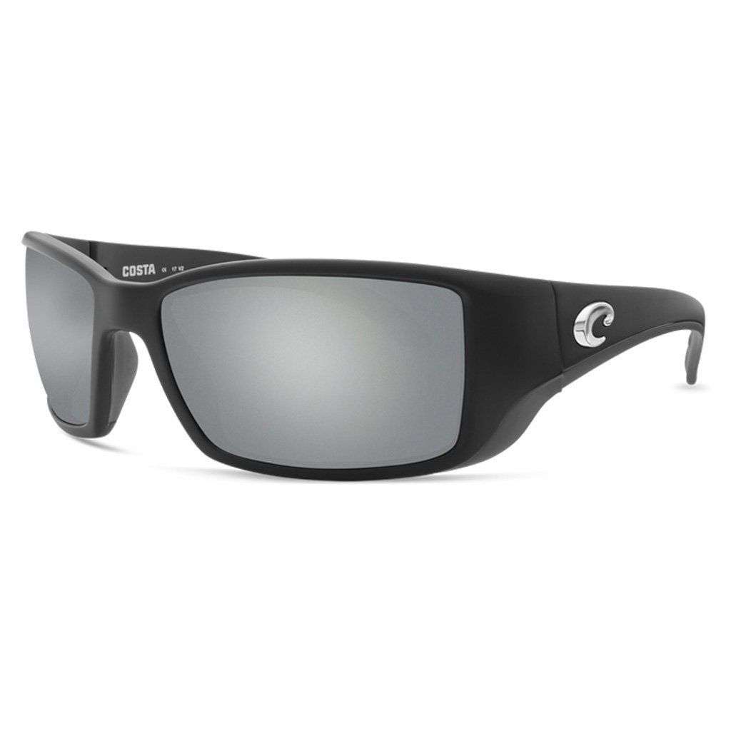 Blackfin Sunglasses in Matte Black with Gray Polarized Glass Lenses by Costa del Mar - Country Club Prep