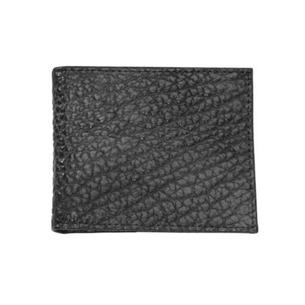 Bozeman Bison Leather Billfold Wallet in Black by Country Club Prep - Country Club Prep