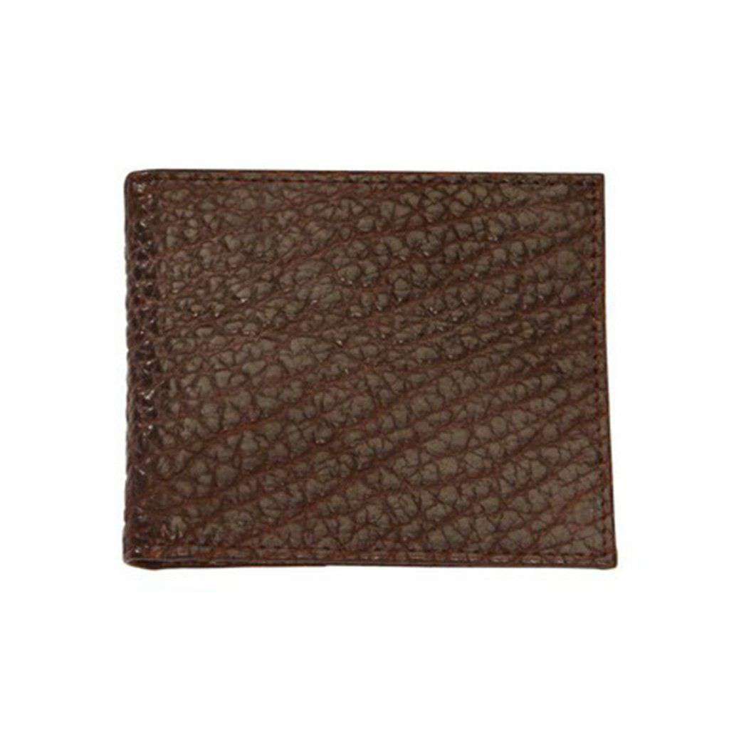 Bozeman Bison Leather Billfold Wallet in Briar Brown by Country Club Prep - Country Club Prep