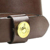 Shotgun Shell Leather Belt in Brown by Country Club Prep - Country Club Prep