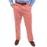 Plain Front Pants in Faded Red by Country Club Prep - Country Club Prep