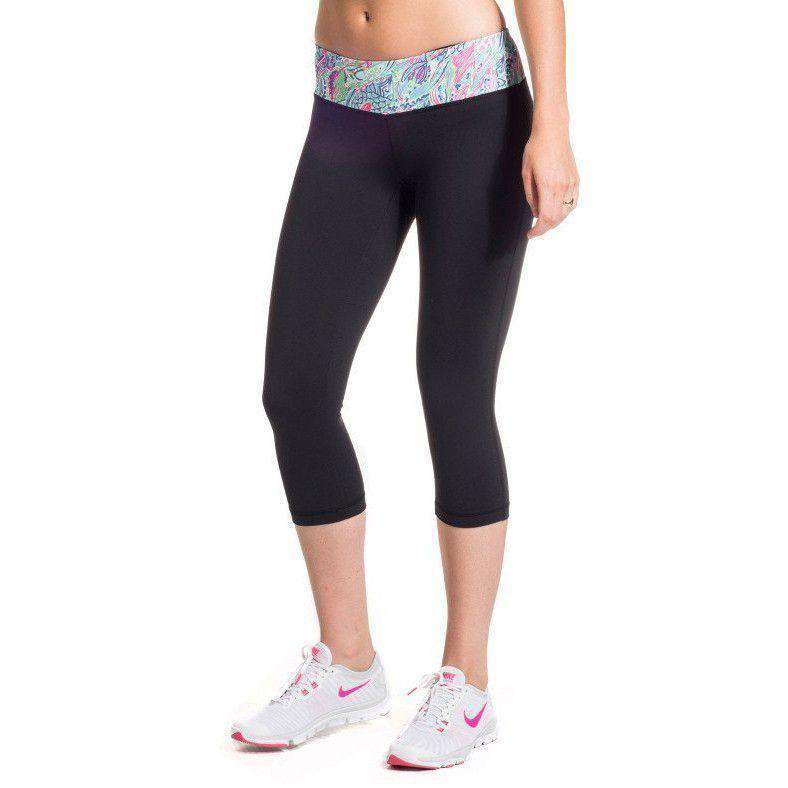 Cropped Run Runner Leggings in Scaled Back by Krass & Co. - Country Club Prep