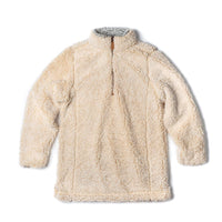 The Victoria Sherpa Pullover in Oatmeal by Nordic Fleece - Country Club Prep