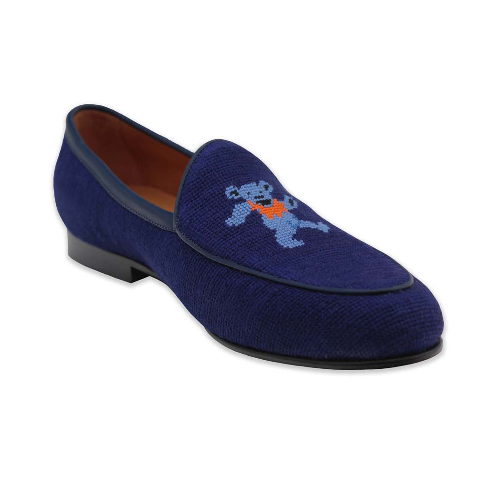 Dancing Bears Needlepoint Belgian Loafers by Smathers & Branson - Country Club Prep
