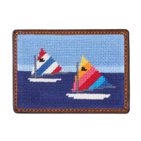 Day Sailor Needlepoint Credit Card Wallet by Smathers & Branson - Country Club Prep
