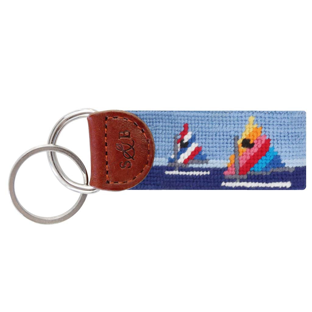 Day Sailor Needlepoint Key Fob by Smathers & Branson - Country Club Prep