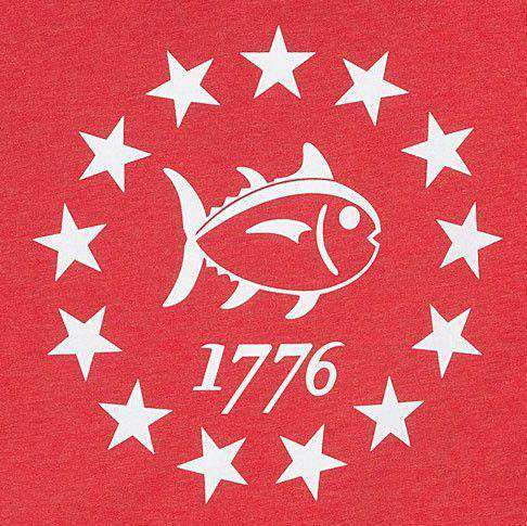 Declaration Tee Shirt in Heathered Red by Southern Tide - Country Club Prep