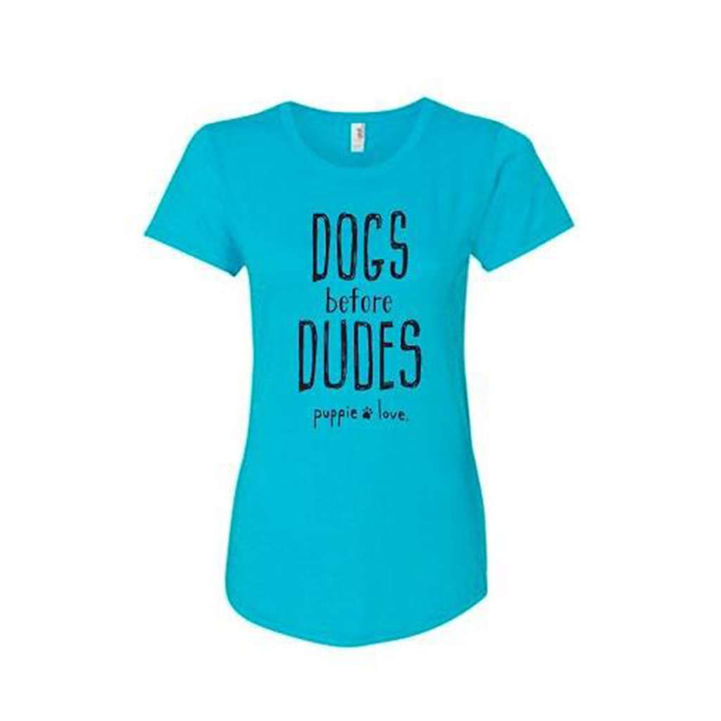 Dogs Before Dudes Tee by Puppie Love - Country Club Prep