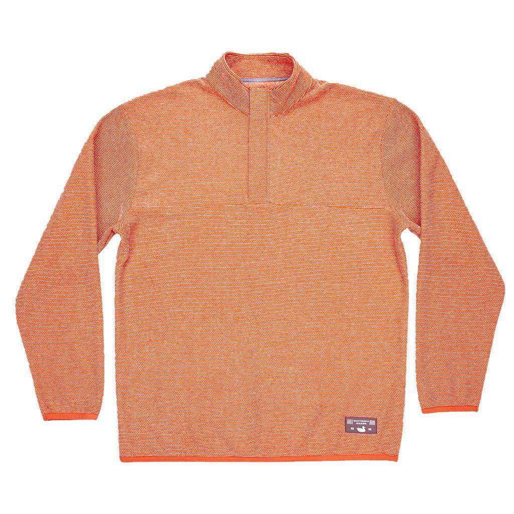 Eagle Trail Pullover in Burnt Orange and Tan Trail by Southern Marsh - Country Club Prep