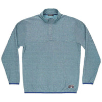 Eagle Trail Pullover in Slate and Mint Trail by Southern Marsh - Country Club Prep