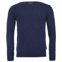 Essential Cable Crew Sweater in Navy by Barbour - Country Club Prep