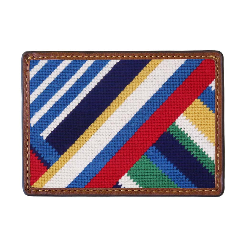 Essex Needlepoint Credit Card Wallet by Smathers & Branson - Country Club Prep