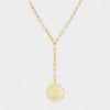 Ana Coin Lariat in Gold by Gorjana - Country Club Prep